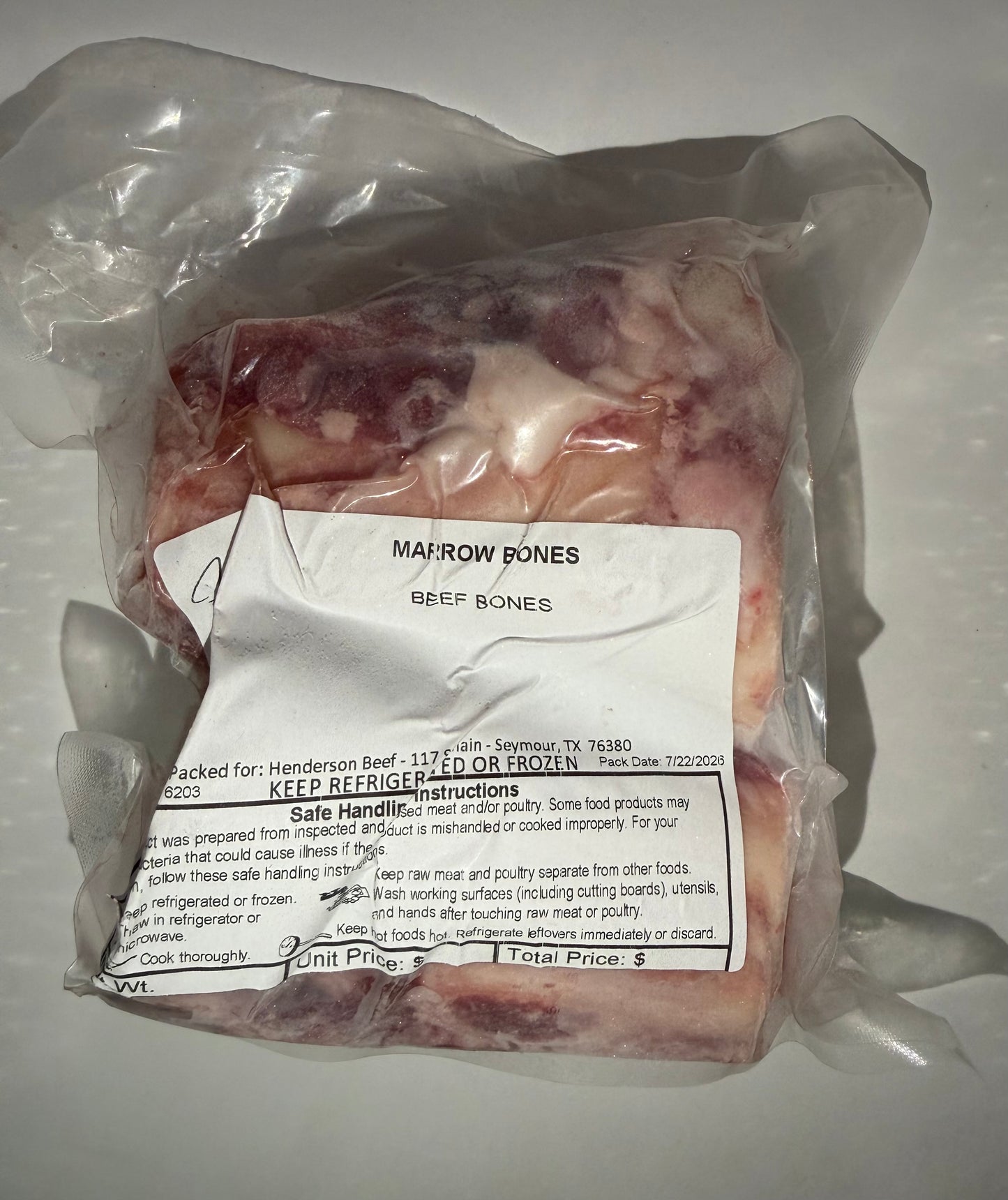 Beef Marrow Bones