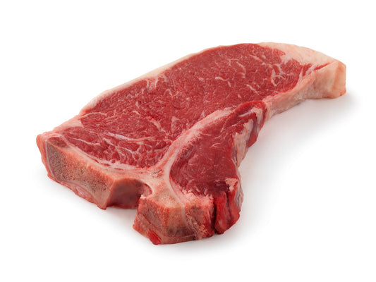 Henderson Beef T-Bone Steak, home-raised Angus beef